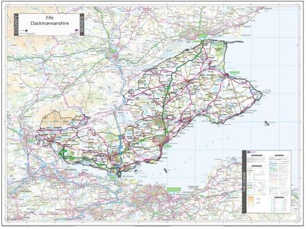 County Map of Fife & Clackmannanshire - 2026