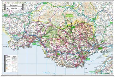 County Map of Glamorgan - 2024