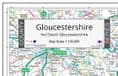County Map of Gloucestershire - 2024