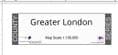 County Map of Greater London - White Background