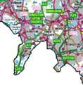 County Map of Greater London - White Background