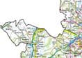 County Map of Hampshire - White Background