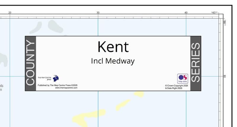 County Map of Kent - 2026
