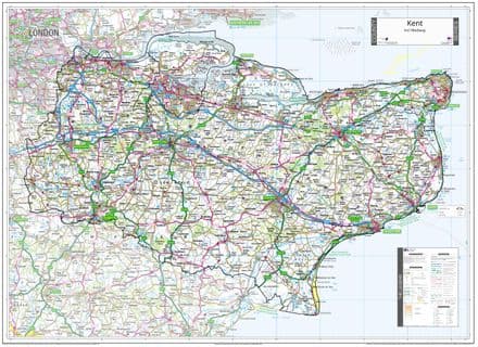 County Map of Kent - 2026