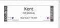 County Map of Kent - White Background