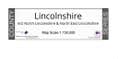 County Map of Lincolnshire - White Background