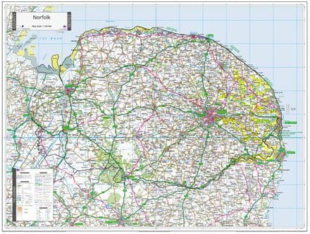 County Map of Norfolk & Suffolk - Special Sheet - 2024