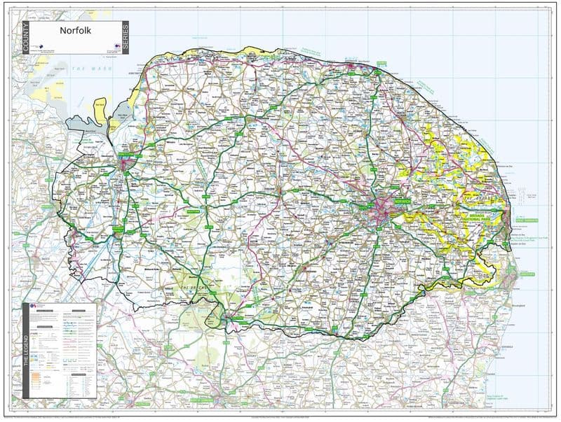 County Map of Norfolk - 2026