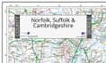 County Map of Norfolk, Suffolk & Cambridgeshire - Special Sheet - 2025