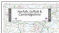 County Map of Norfolk, Suffolk & Cambridgeshire - Special Sheet - 2026