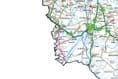 County Map of Norfolk & Suffolk - Special Sheet - White Background
