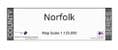 County Map of Norfolk- White Background