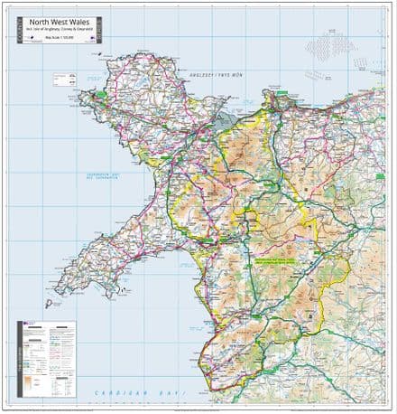 County Map of North West Wales - 2024