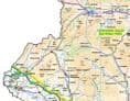 County Map of North Yorkshire Incl York, Redcar and Middlesbrough - 2025- White Background