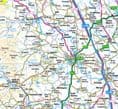 County Map of North Yorkshire Incl York, Redcar and Middlesbrough - 2026