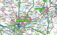 County Map of Northamptonshire - 2026