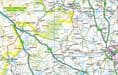 County Map of Northumberland Incl Newcastle upon Tyne - 2026