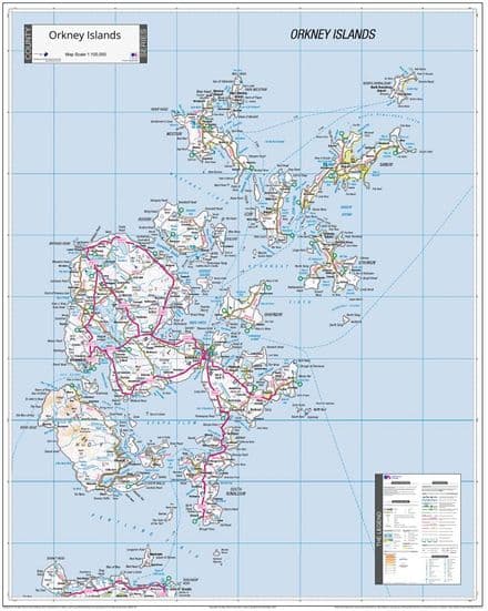 County Map of Orkney - 2024