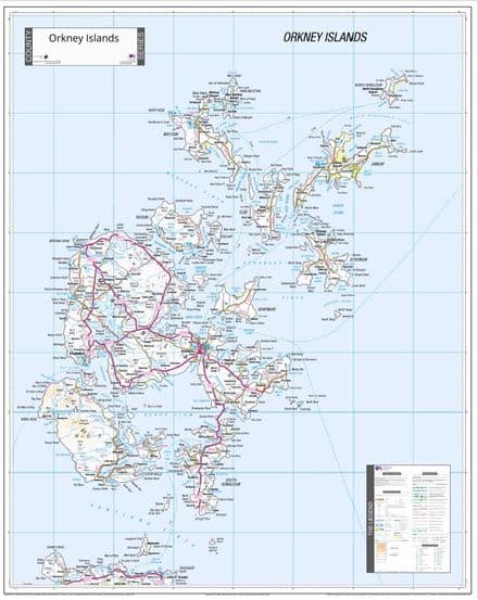 County Map of Orkney - 2026