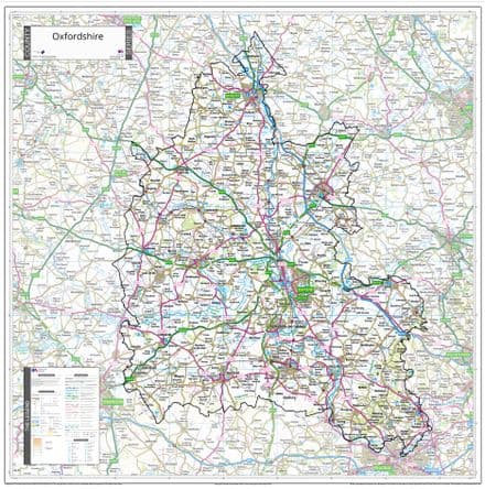 County Map of Oxfordshire - 2026