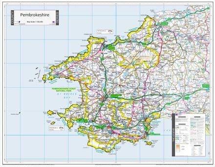 County Map of Pembrokeshire - 2024
