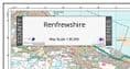 County Map of Renfrewshire - 2024