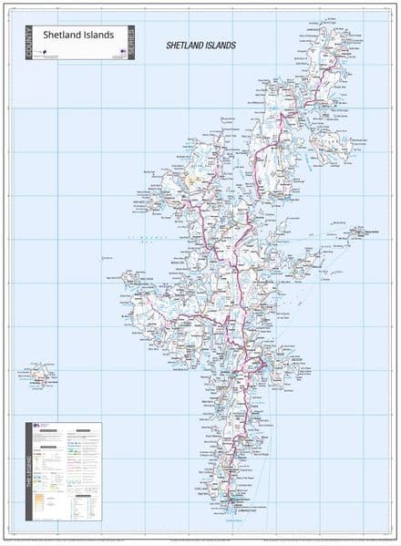 County Map of Shetland - 2026