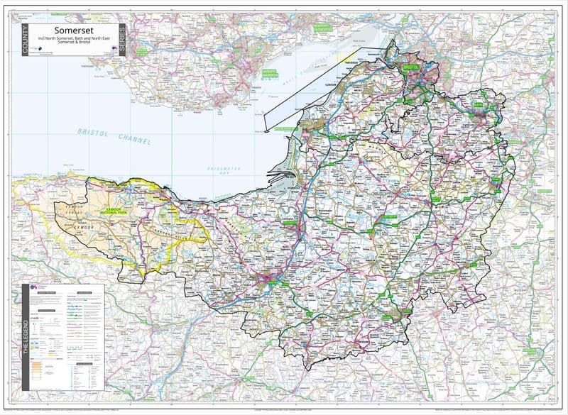 County Map of Somerset - 2026