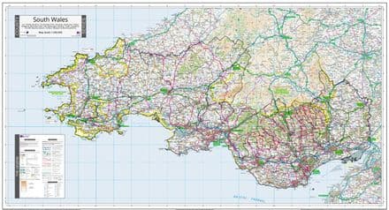 County Map of South Wales - 2024