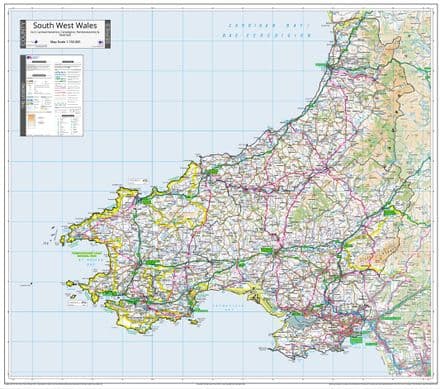 County Map of South West Wales - 2024
