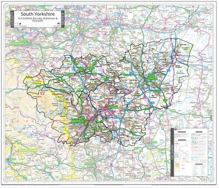 County Map of South Yorkshire - 2026