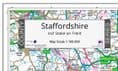 County Map of Staffordshire - 2024