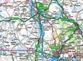County Map of Staffordshire - 2024