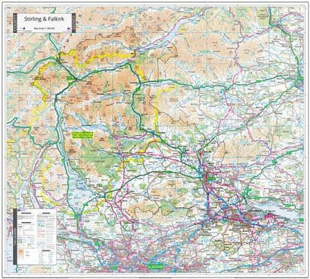 County Map of Stirling & Falkirk - 2024