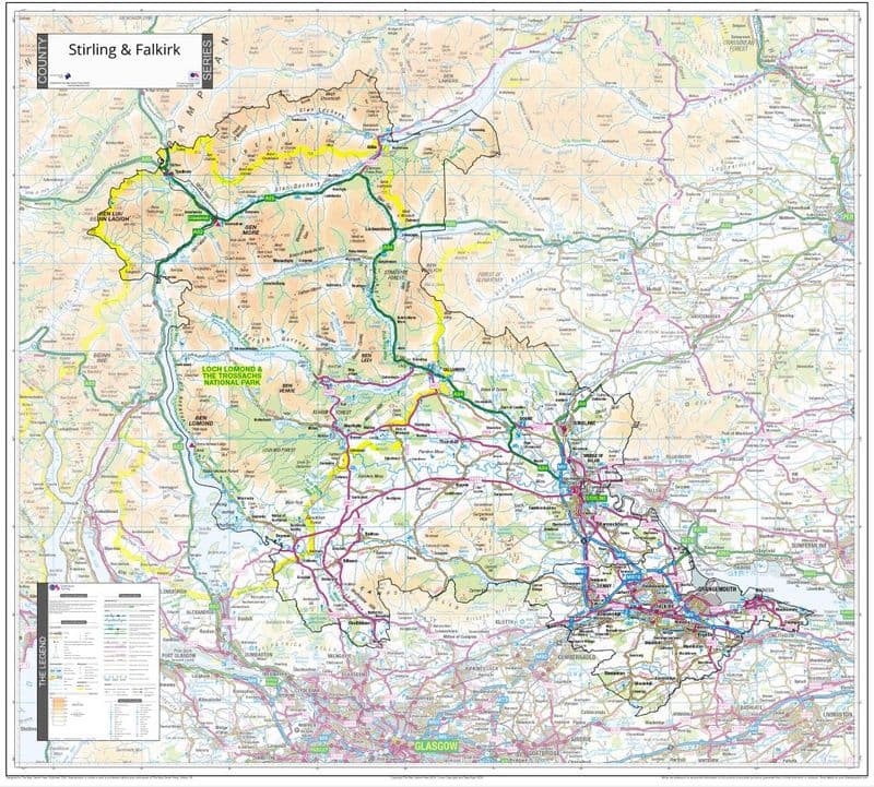 County Map of Stirling & Falkirk - 2026