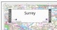 County Map of Surrey - 2026