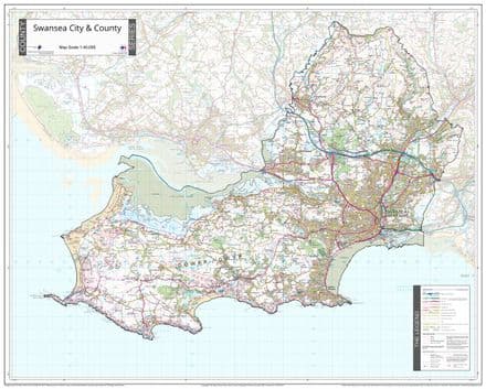 County Map of Swansea