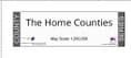 County Map of the Home Counties - White Background