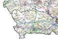 County Map of the Home Counties - White Background