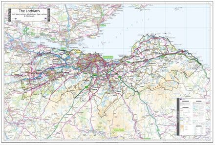 County Map of The Lothians - 2026