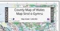 County Map of Wales - 2024