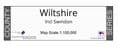 County Map of Wiltshire - White Background