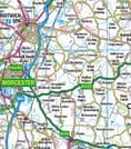 County Map of Worcestershire - 2026