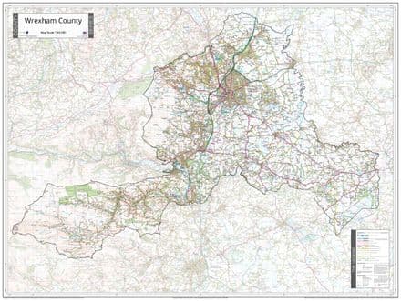 County Map of Wrexham