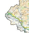 County Map of Yorkshire - Special Sheet - White Background