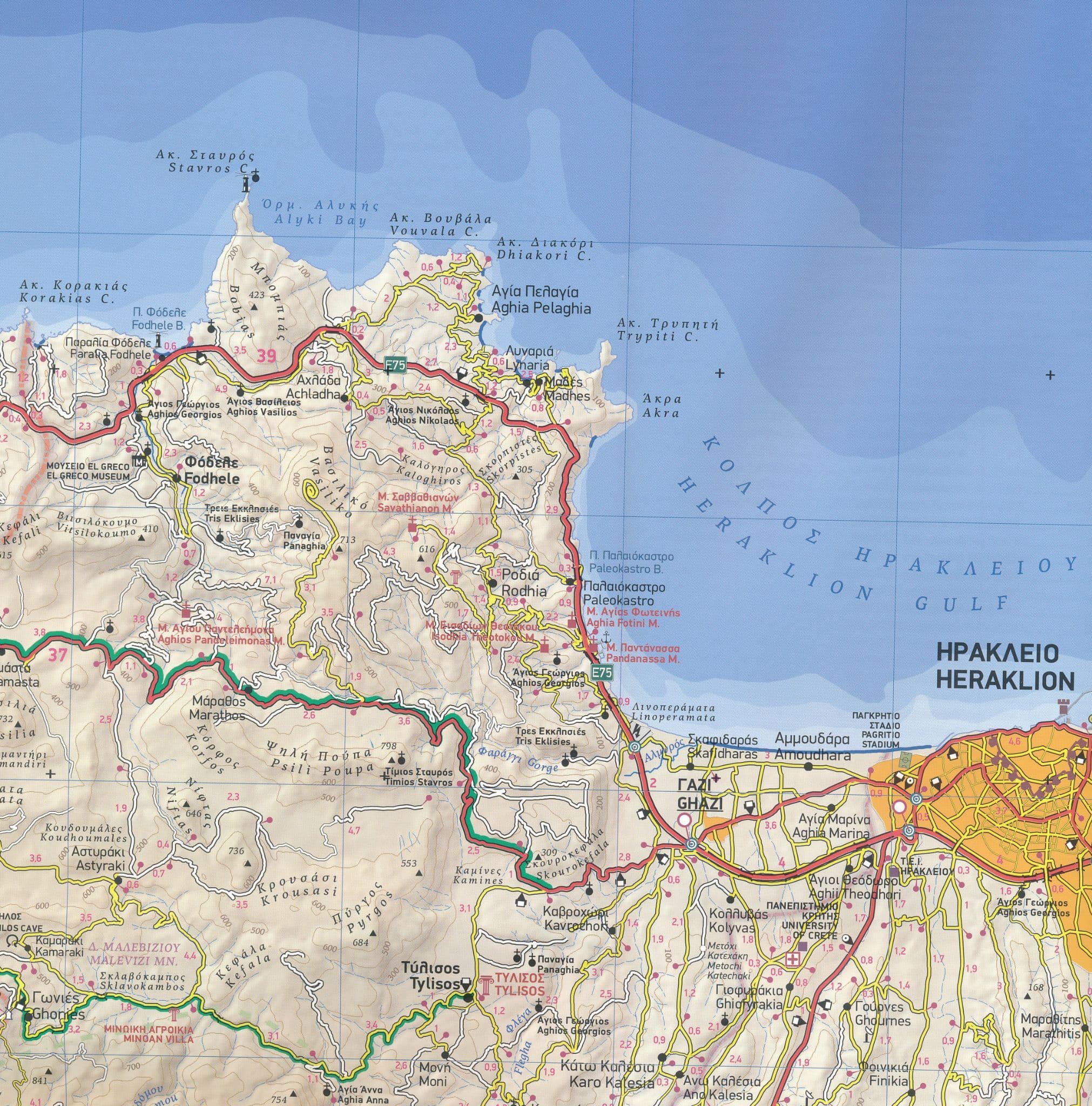 Crete Central - Terrain Maps - 1 100 000