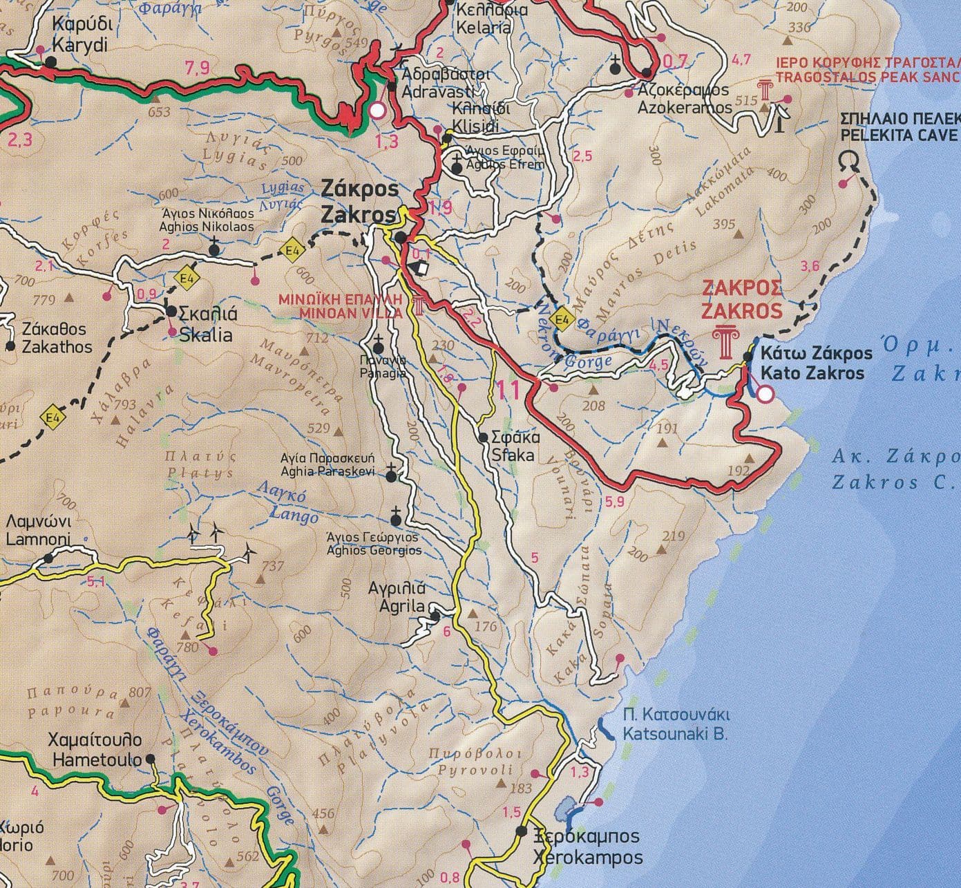 Crete Eastern - Terrain Maps - 1 100 000