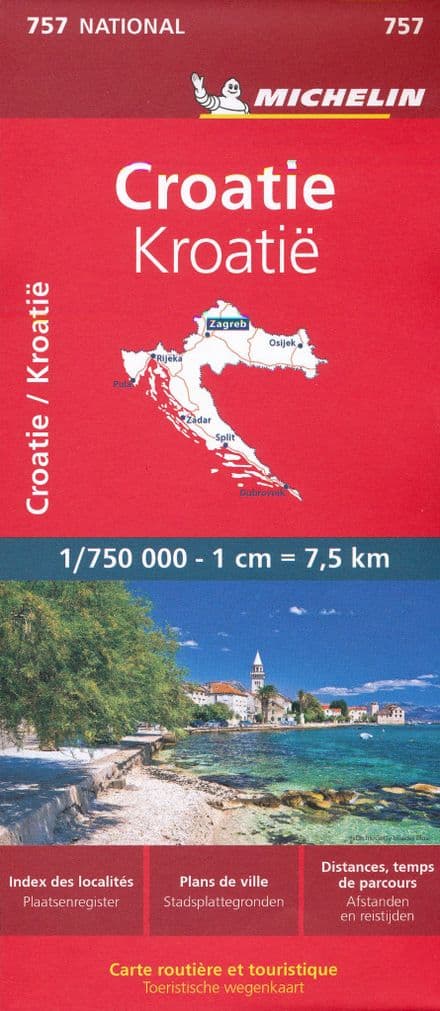 Croatia - Michelin Map 757