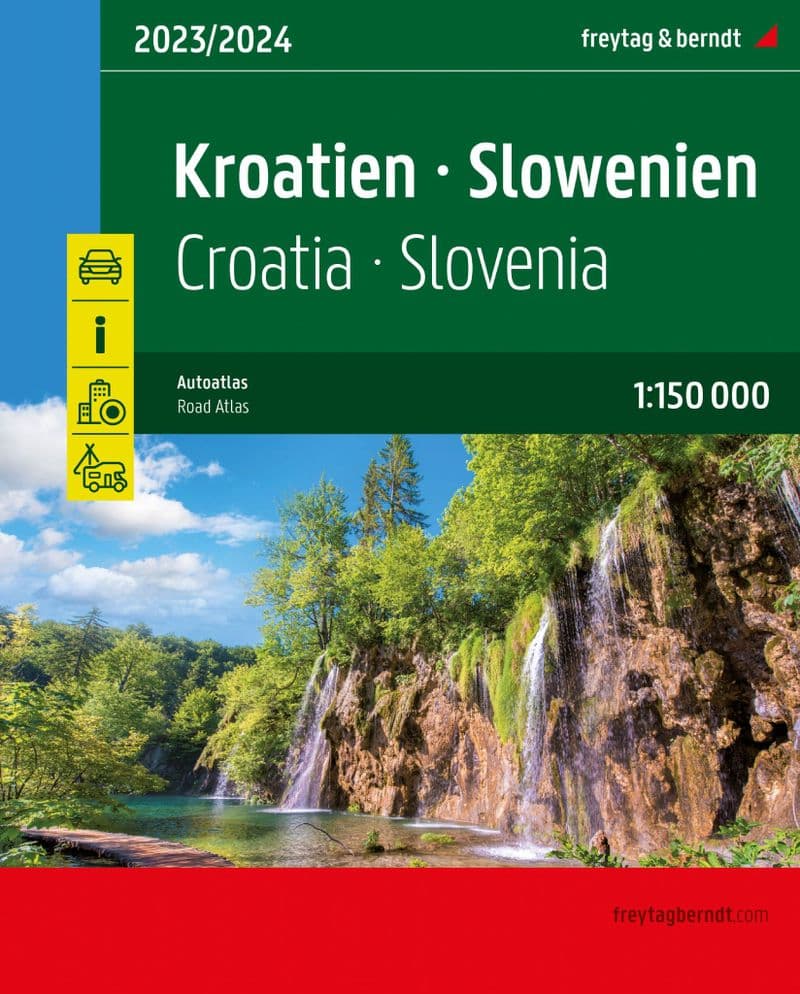 Croatia & Slovenia Road Atlas - F&B