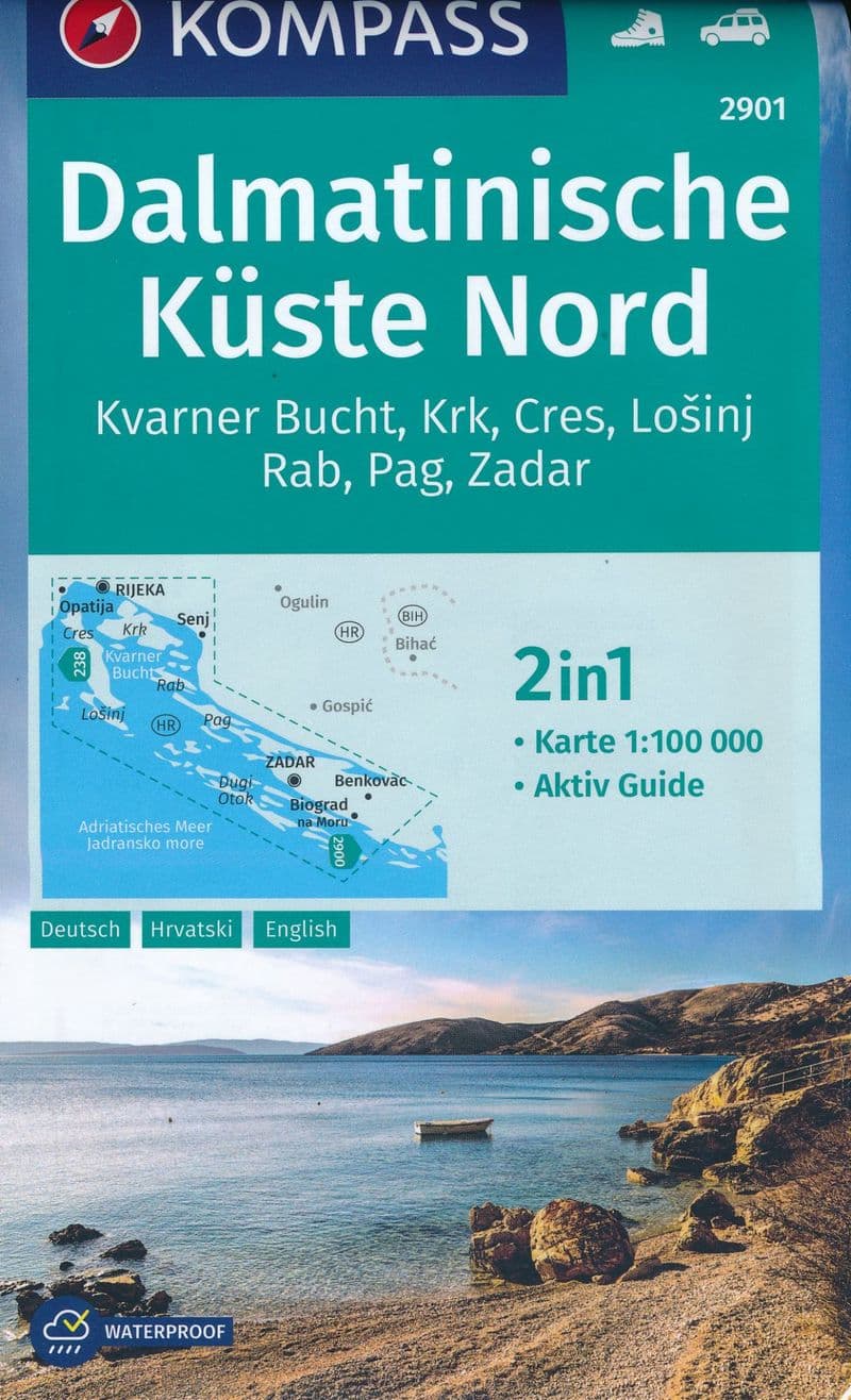 Croatian Dalmatian Coast - North - Kompass - 2901